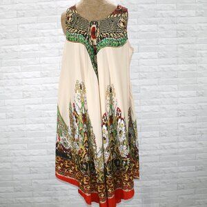 LAPOGEE Dress Swim Cover-up Kimono Caftan Resort Tan Orange Plus Size